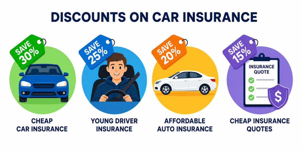 Cheap Car Insurance for Young Drivers: Save Big 3 Ways to Get Affordable Auto Insurance With Cheap Car Insurance Discounts