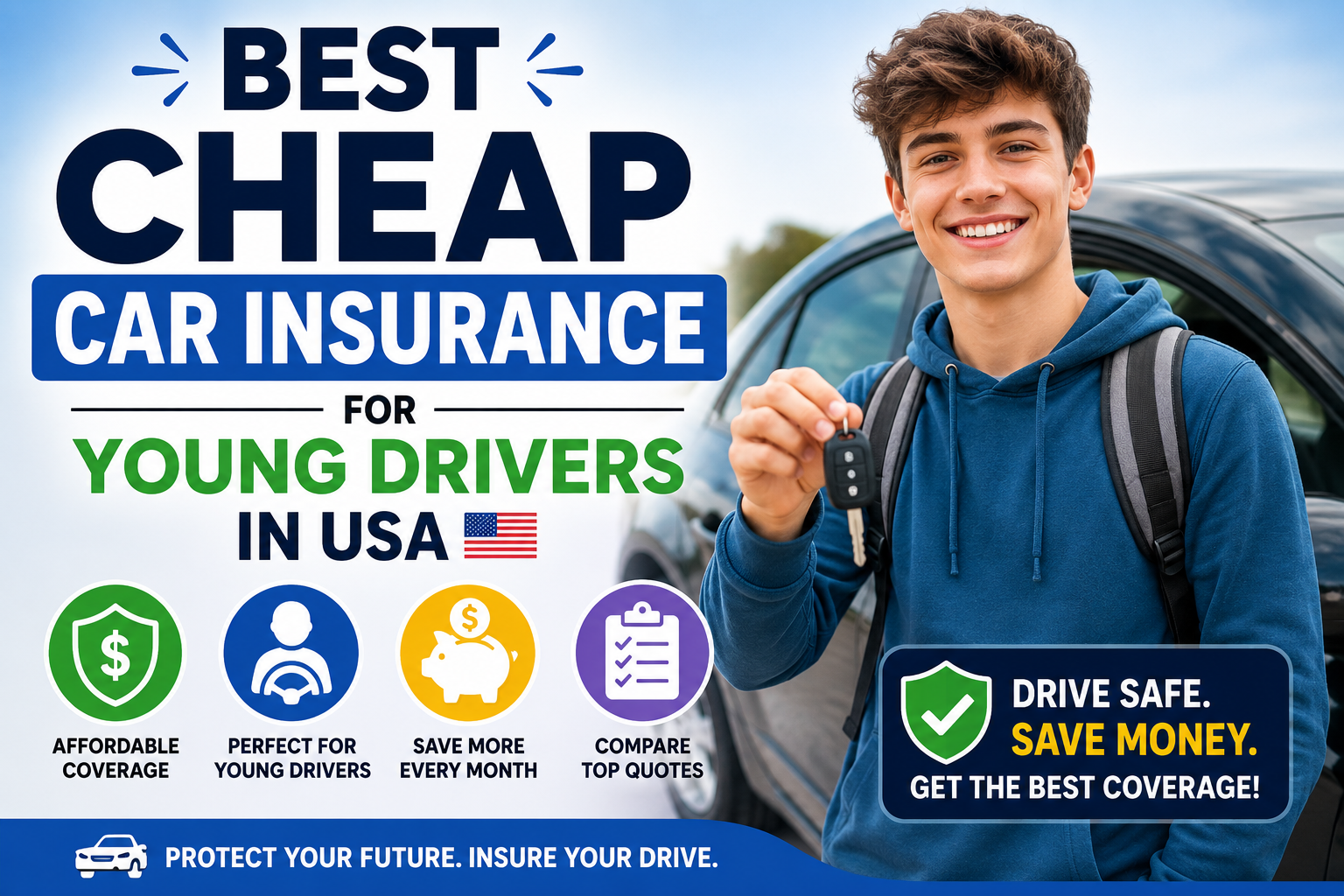 Best Cheap Car Insurance for Young Drivers in USA